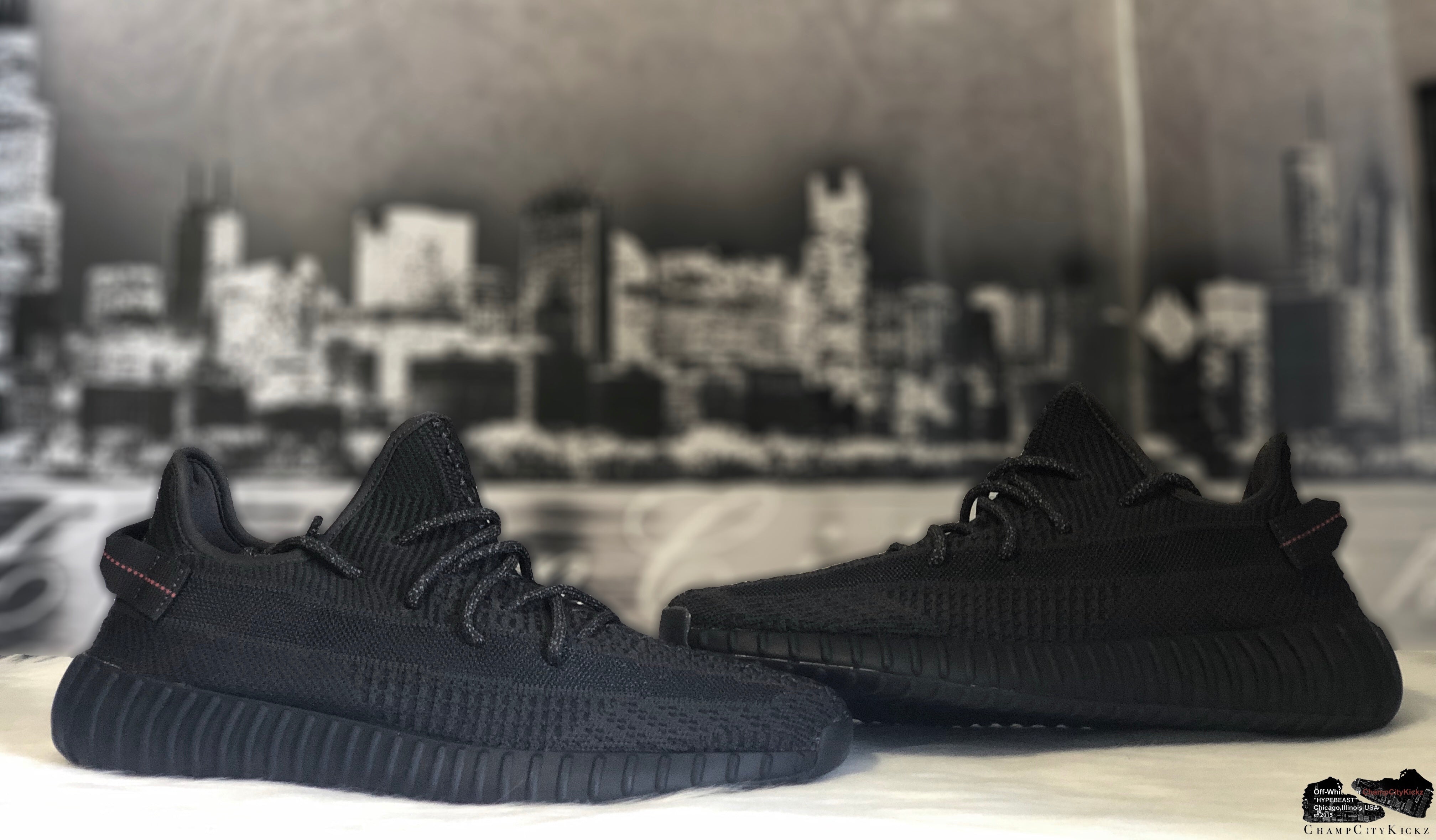 Adidas Yeezy 350 V2 Black Non Reflective FU9006 ChampCityKickz Adidas Yeezy 350 V2 Black Non Reflective FU9006 ChampCityKickz