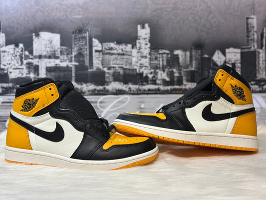 Nike Air Jordan Retro 1 Og High Taxi Yellow Toe 555088-711