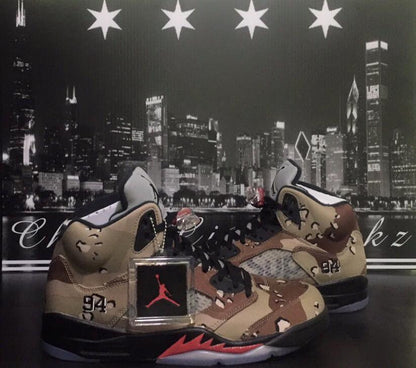 Jordan x Supreme Retro 5 Camo Sz10