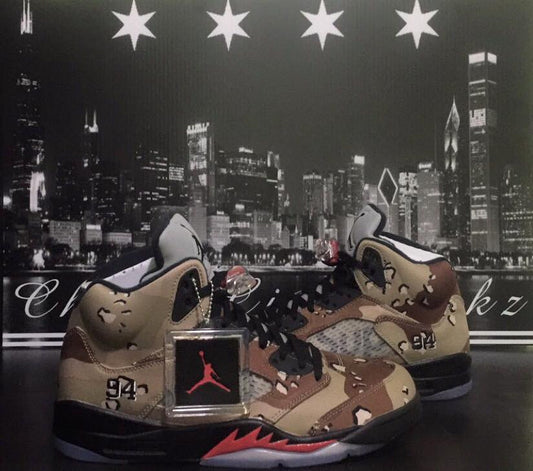 Jordan x Supreme Retro 5 Camo Sz10